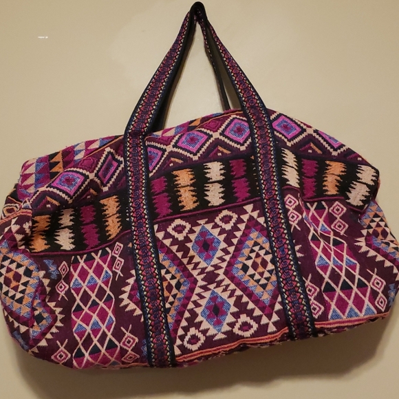 boho overnight bag